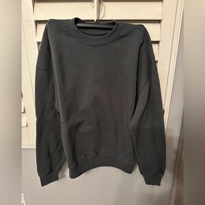 Hollister Men's Dark Gray Crewneck Sweater